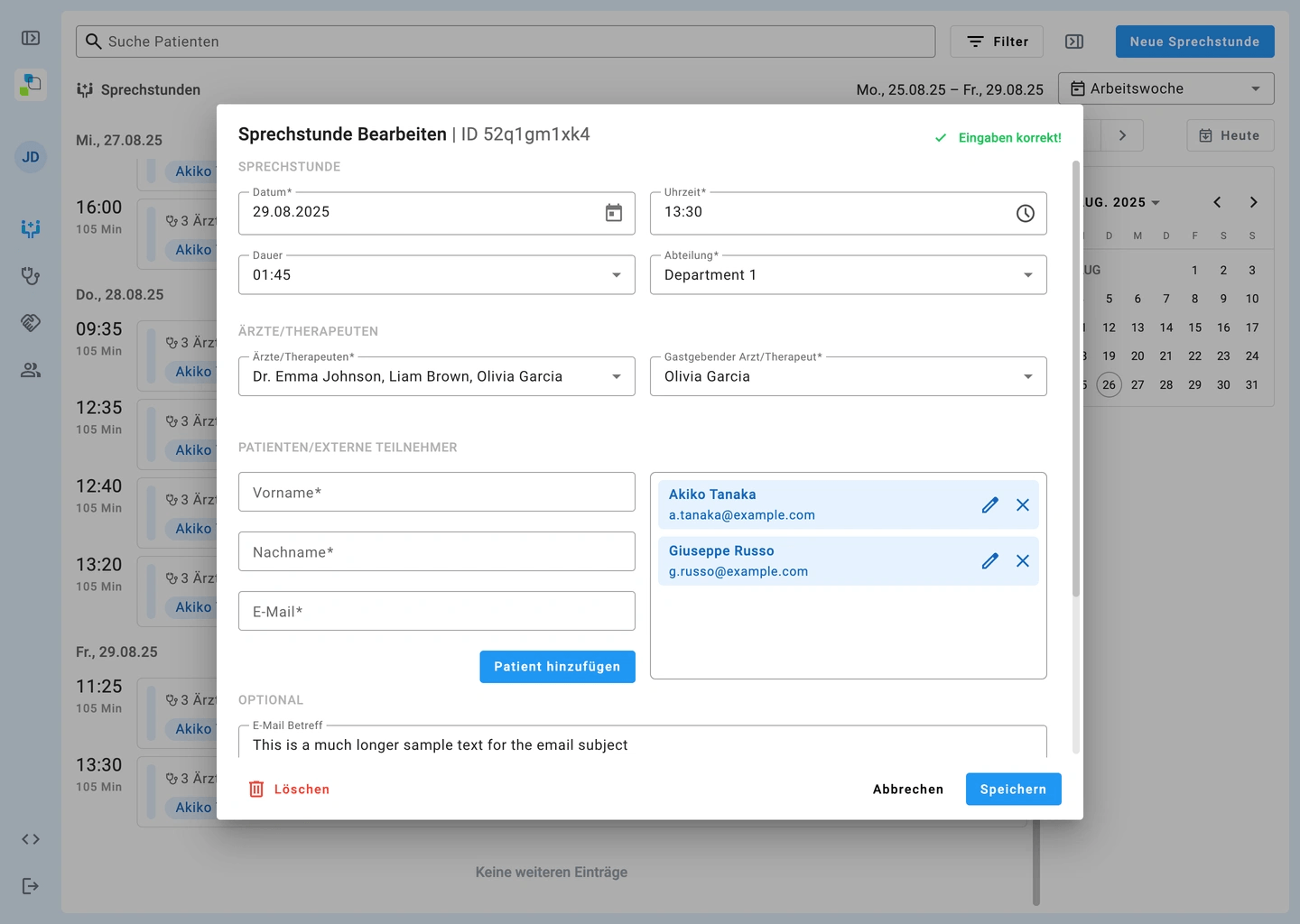 consultations sidespannels open
