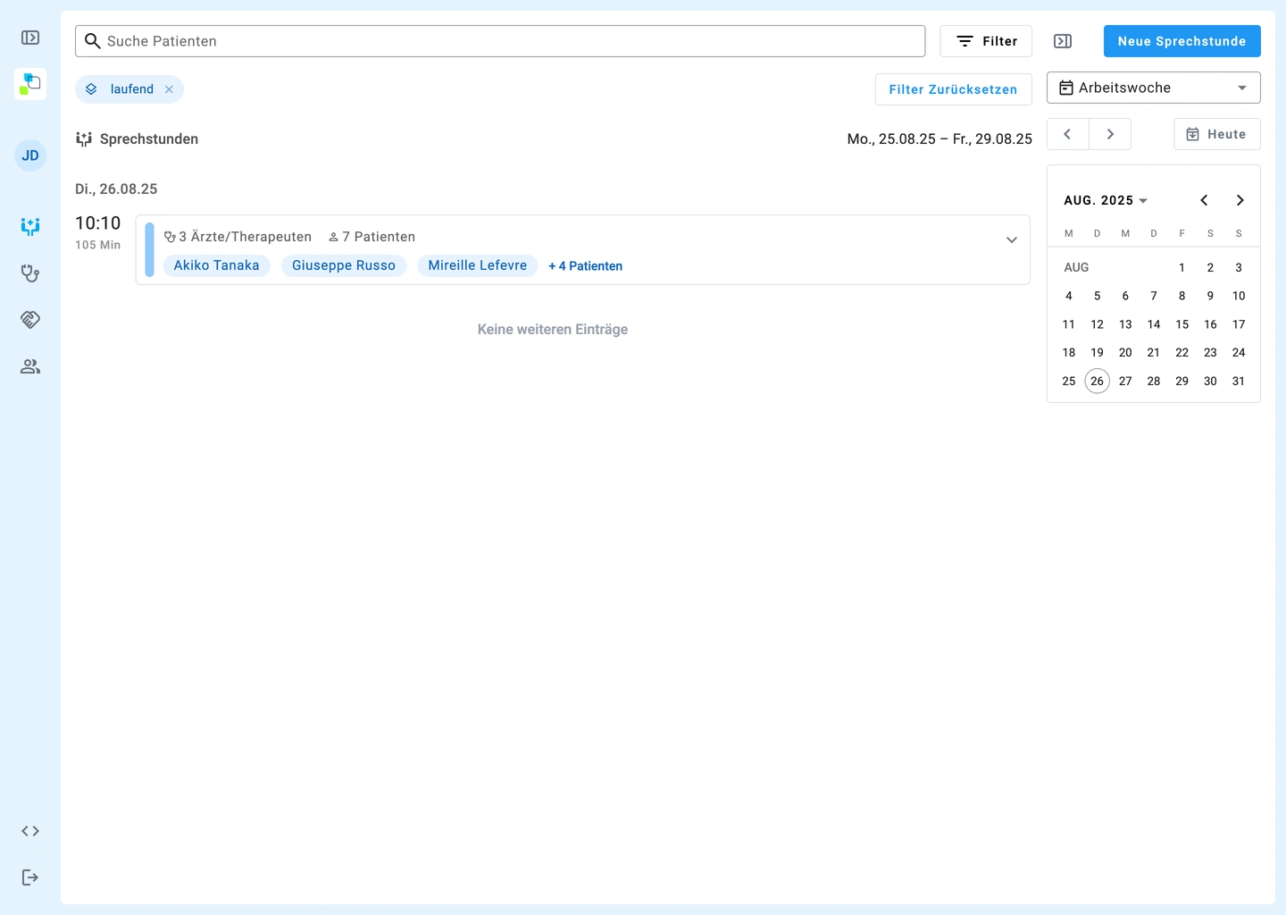 consultations filer active