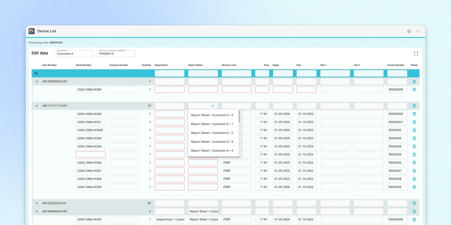 device List Coverbild