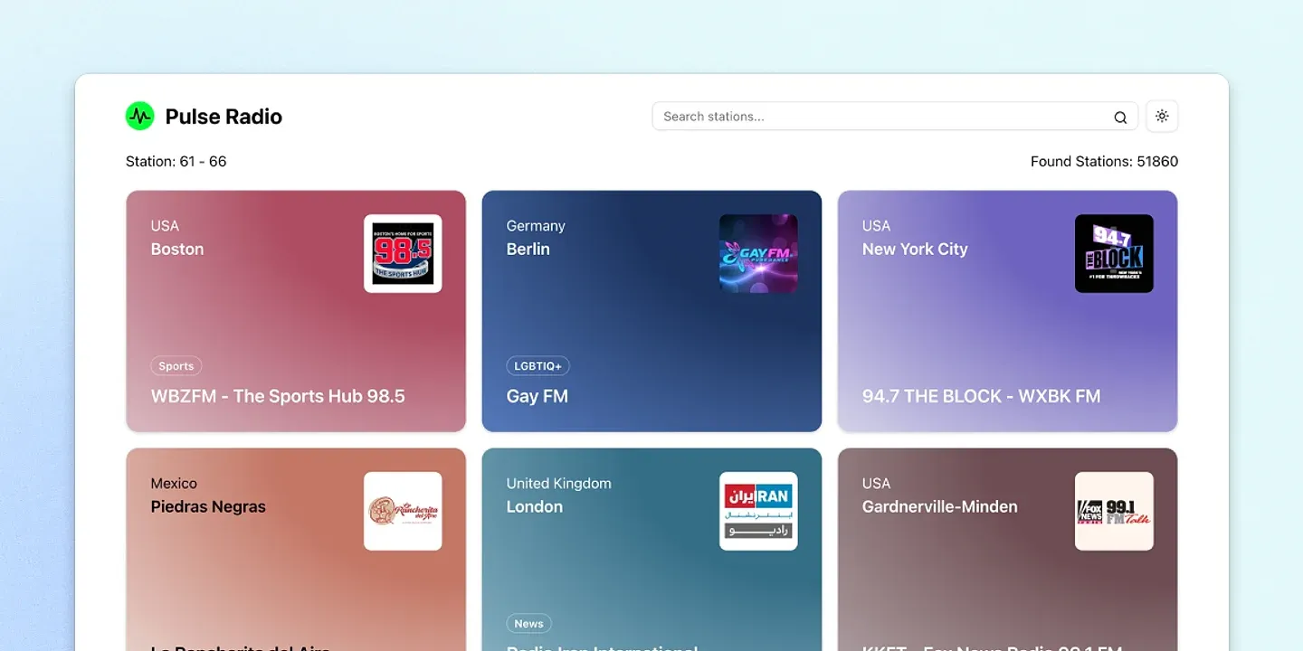Pulse Radio App Coverbild